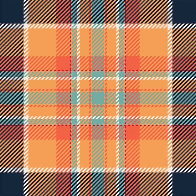 Vector de patrón de cuadros escoceses tartán escocia. Tela de fondo retro. Vintage verificación color cuadrado textura geométrica.