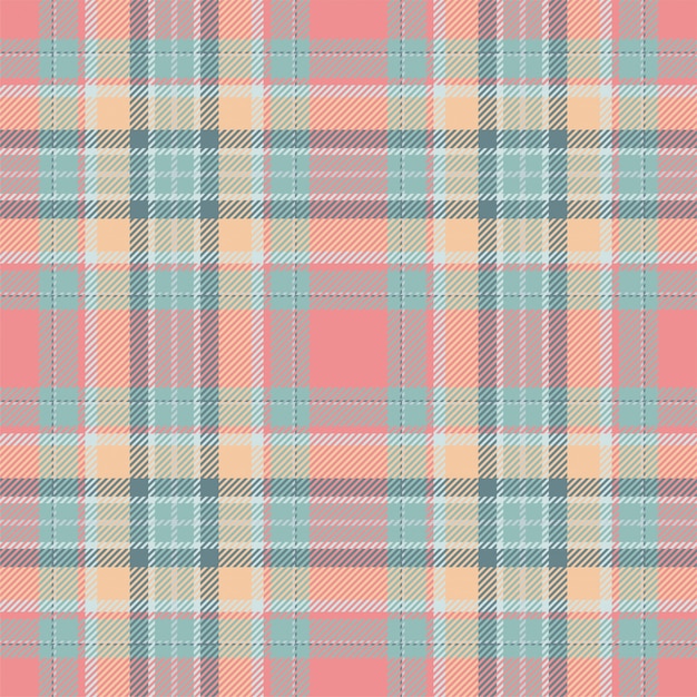 Vector de patrón de cuadros escoceses tartán escocia. Tela de fondo retro. Vintage verificación color cuadrado textura geométrica.