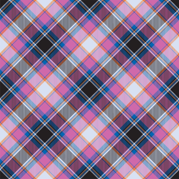 Vector de patrón de cuadros escoceses tartán escocia. Tela de fondo retro. Vintage verificación color cuadrado textura geométrica.