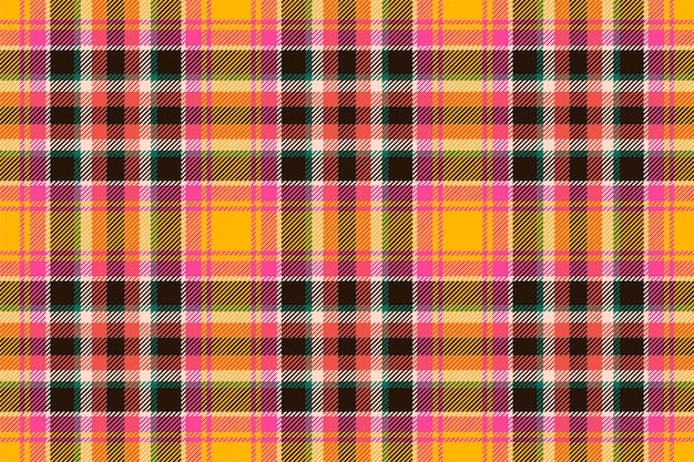 Vector de patrón de cuadros escoceses tartán escocia. Tela de fondo retro. Vintage verificación color cuadrado textura geométrica.