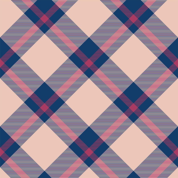 Vector de patrón de cuadros escoceses de tartán Tela de fondo retro Textura geométrica cuadrada de color de verificación vintage para papel de regalo de impresión textil diseño de papel tapiz de tarjeta de regalo