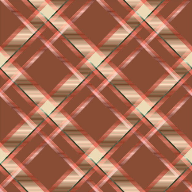 Vector de patrón de cuadros escoceses de tartán Tela de fondo retro Textura geométrica cuadrada de color de verificación vintage para papel de regalo de impresión textil diseño de papel tapiz de tarjeta de regalo