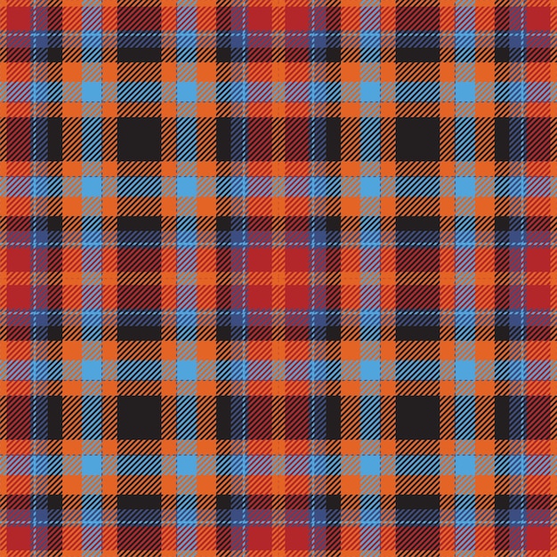 Vector de patrón de cuadros sin fisuras de tartán escocia. Tela de fondo retro. Textura geométrica cuadrada de color a cuadros vintage para impresión textil, papel de regalo, tarjeta de regalo, diseño plano de papel tapiz.