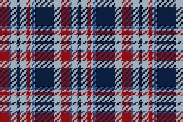 Vector de patrón de cuadros sin fisuras de tartán escocia. Tela de fondo retro. Textura geométrica cuadrada de color de Vintage Checks.