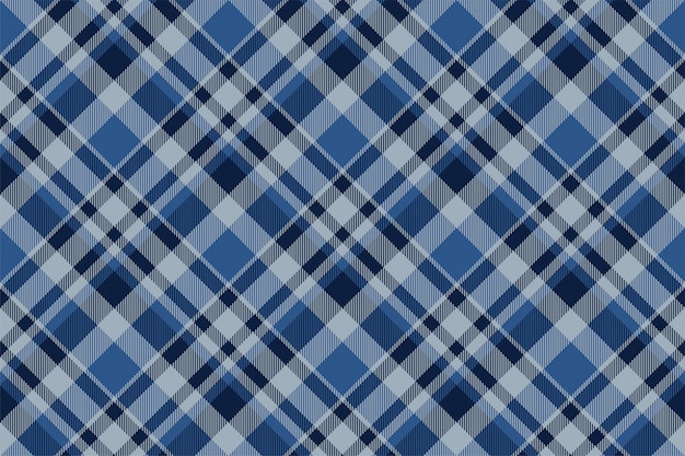 Vector de patrón de cuadros sin fisuras de tartán escocia. Tela de fondo retro. Textura geométrica cuadrada de color de Vintage Checks.