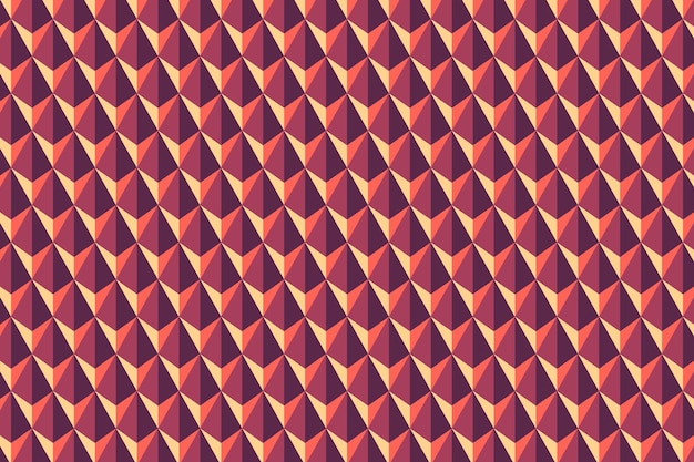 Vector vector de patrón de cubo de origami multicolor vintage 3d