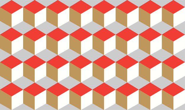 Vector de patrón de cubo