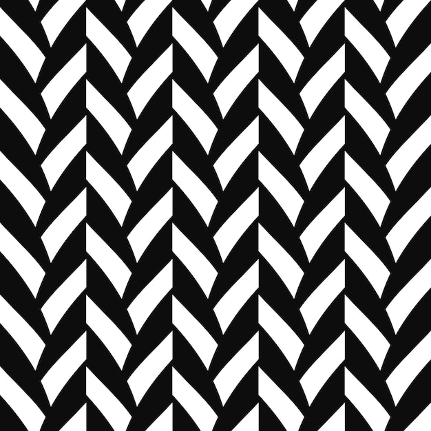 Vector patrón decorativo sin costuras Textura rayada en blanco y negro Fondo monocromo abstracto