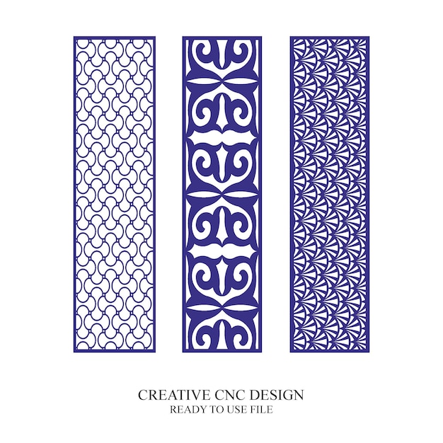 Vector de patrón de diseño de corte por láser de puerta CNC Jali
