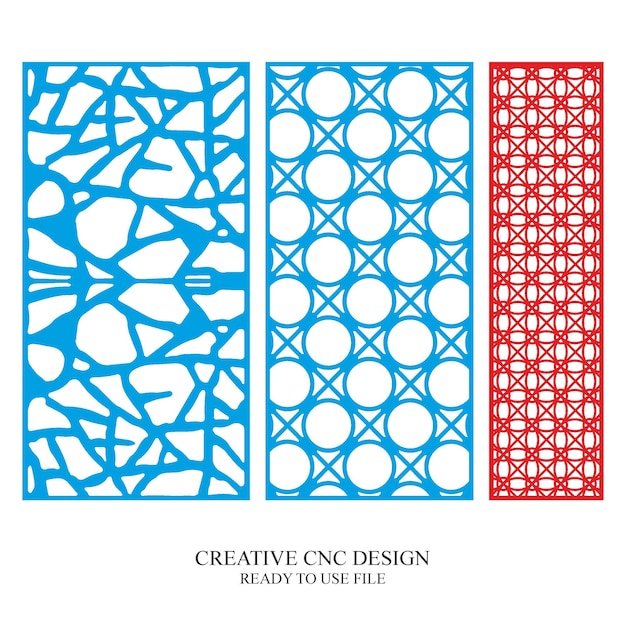 Vector de patrón de diseño de corte por láser de puerta CNC Jali