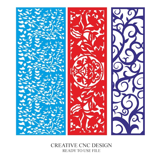 Vector de patrón de diseño de corte por láser de puerta CNC Jali