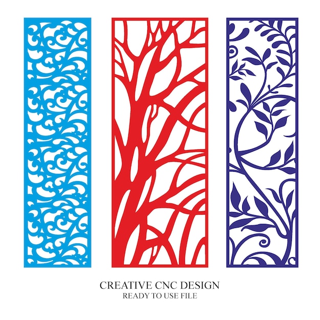 Vector de patrón de diseño de corte por láser de puerta CNC Jali