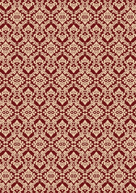 Vector y patrón de diseño floral textil