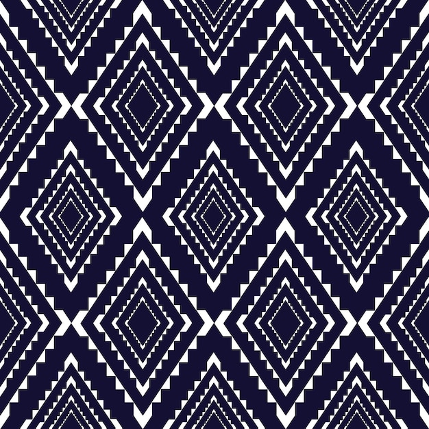 Vector de patrón de diseño geométrico étnico abstracto sin costuras