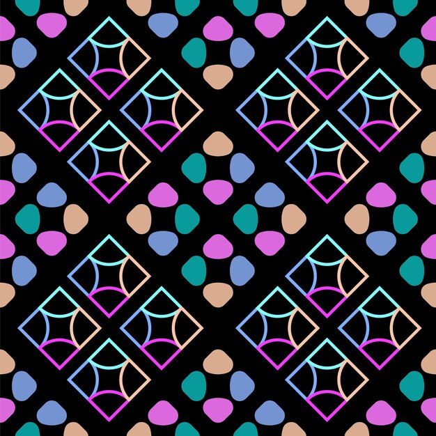 Vector De Patrón De Diseño De Patrón De Forma Agradable