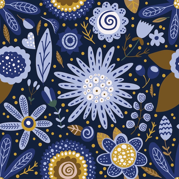 vector del patrón de la flor