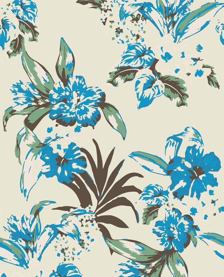 Vector patrón floral sin costuras con acuarela dibujado a mano flores suaves de verano Ilustración de stock