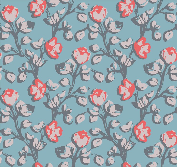 Vector patrón floral sin costuras con acuarela dibujado a mano flores suaves de verano Ilustración de stock