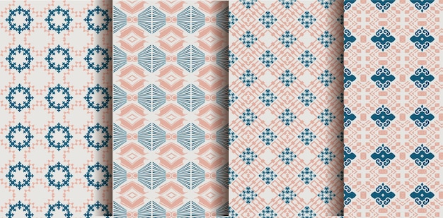 Vector de patrón de fondo de papel tapiz de impresión de diseño gráfico geométrico abstracto de costura sin costuras