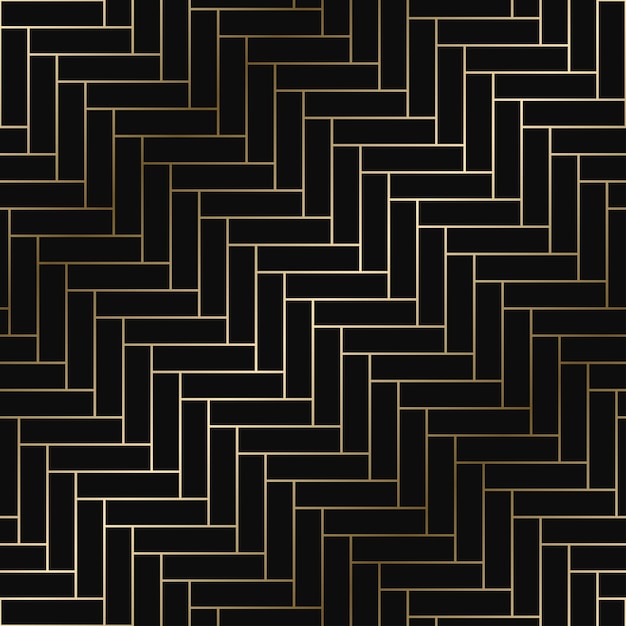 Vector patrón geométrico simple diseño de degradado de oro de lujo sin costuras Fondo interminable rico