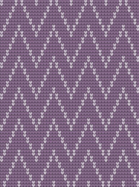 Vector patrón geométrico tejido. Diseño de suéter de punto de lana.