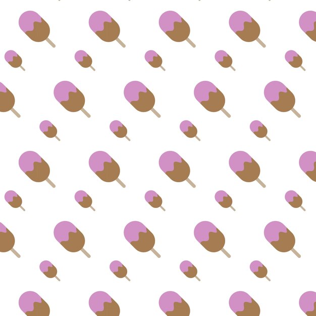 Vector de patrón de helado dulce eps 10