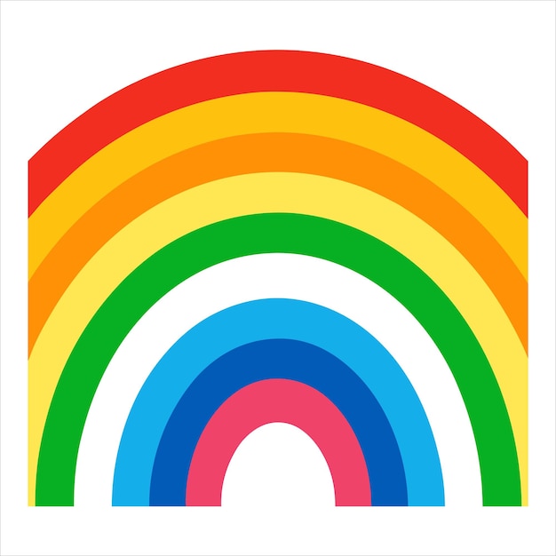 Vector de patrón irregular de arco iris sin costuras con efecto de gradiente