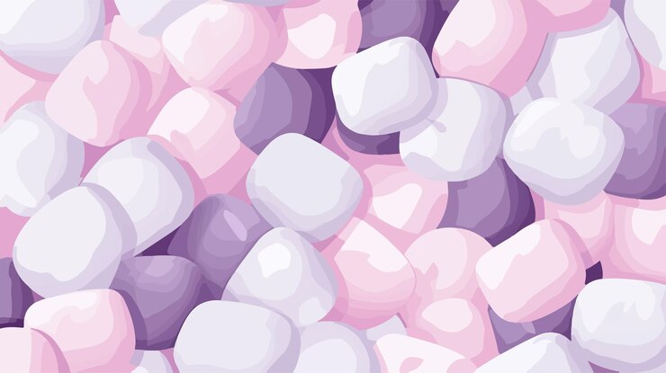 Vector vector de patrón de malvavisco con espacio de copia para diseños de papel tapiz