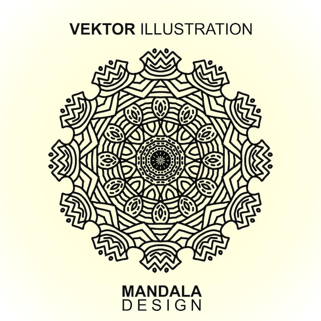 vector de patrón de mandala. ilustración vectorial