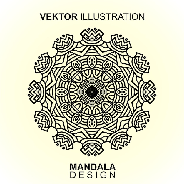 Vector de patrón de mandala. ilustración vectorial