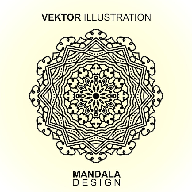 vector de patrón de mandala. ilustración vectorial