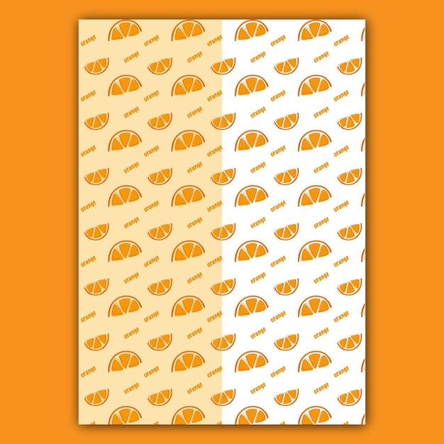 Vector de patrón naranja