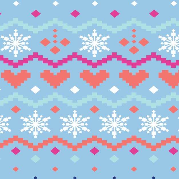Vector patrón de Navidad fondos de punto Navidad invierno textura punto suéter de impresión sin costuras
