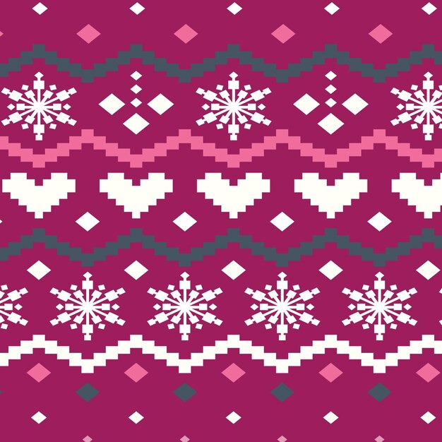 Vector patrón de Navidad fondos de punto Navidad invierno textura punto suéter de impresión sin costuras