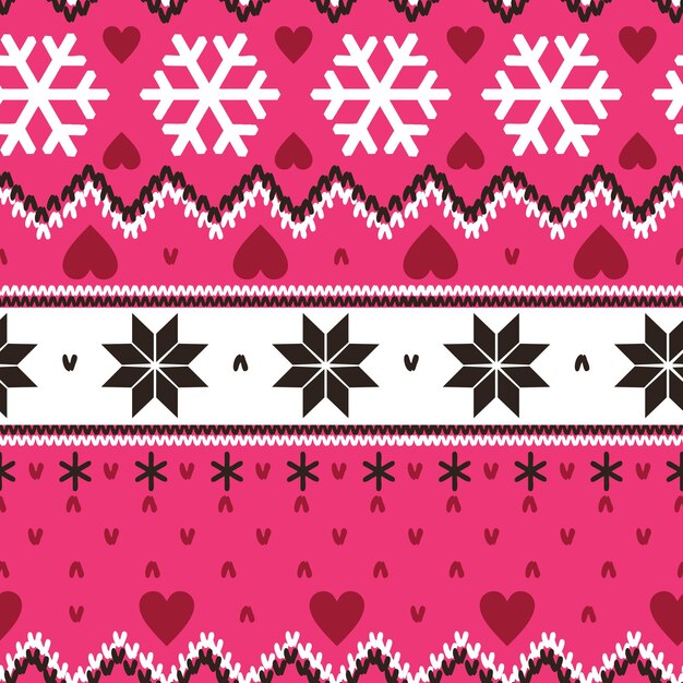 Vector patrón de Navidad fondos de punto Navidad invierno textura punto suéter de impresión sin costuras