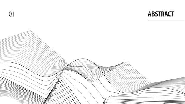 Vector de patrón de ondas dinámicas vector gratuito