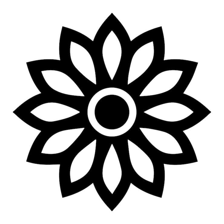 Vector de patrón de ornamento redondo de ilustración de mandala