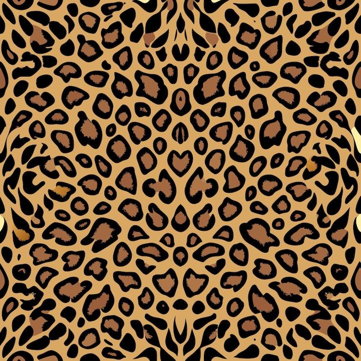 Vector vector patrón de piel de animal leopardo
