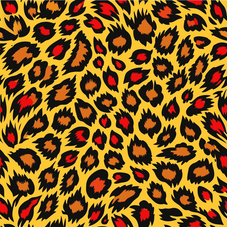 Vector patrón de piel de animal leopardo