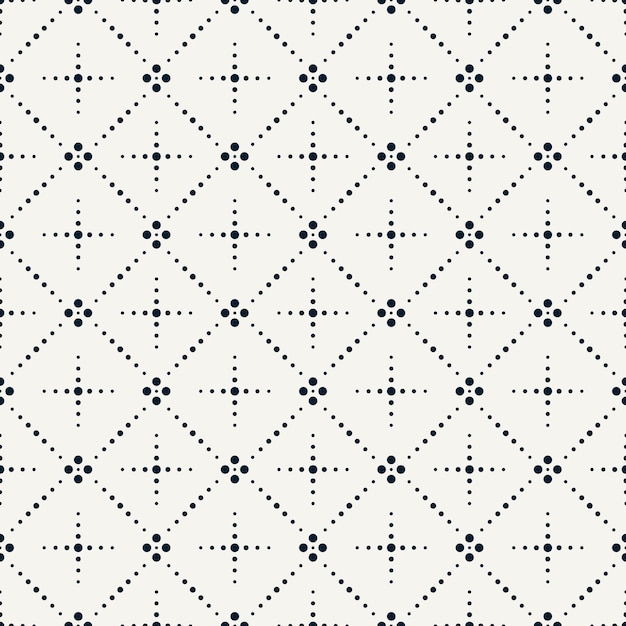 Vector patrón punteado sin costuras textura monocromática geométrica Impresión con estilo minimalista elegante