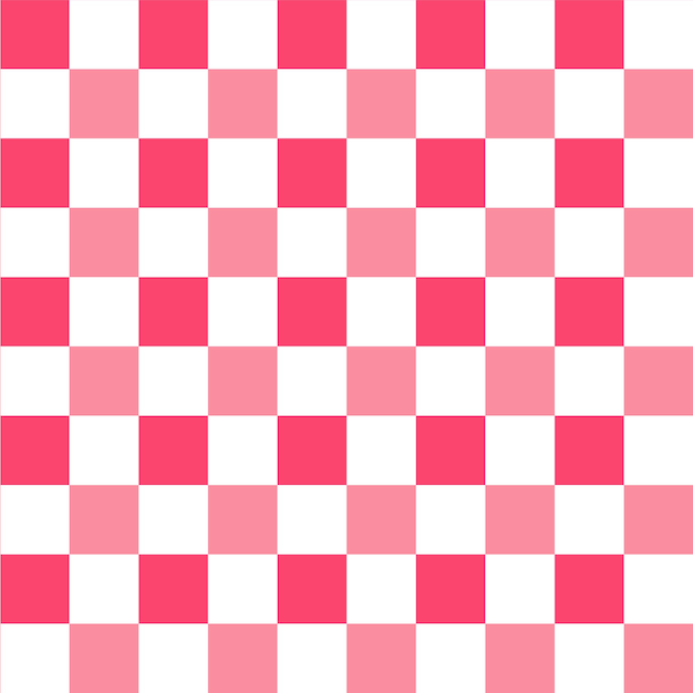 Vector de patrón tablero de ajedrez rosado sin costuras