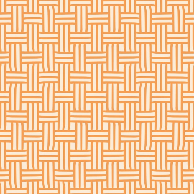 Vector de patrón tejido naranja transparente