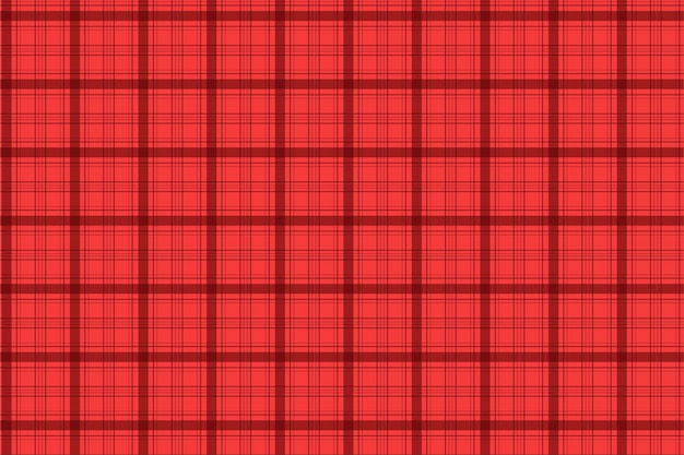 Vector de patrón de tela roja con rayas negras Decoración de patrón de tartán sin costuras para estampados de tela Vector de patrón de cuadros de guinga con rayas de color rojo Diseño de patrón de guinga sin fin para camisas
