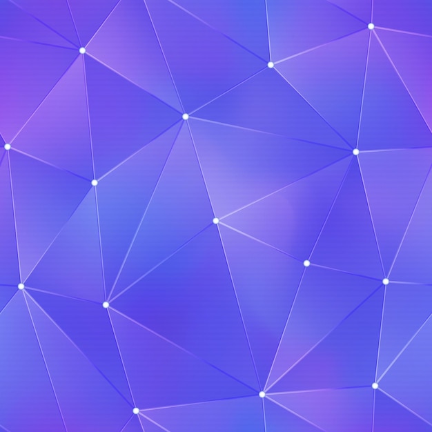 Vector de patrón de triángulo tecnológico púrpura eps 10