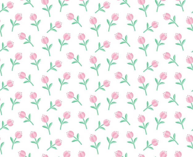 vector patrón de tulipanes
