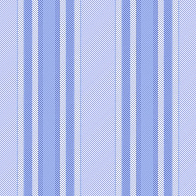 Vector de patrón vertical de textura de tela textil con líneas de rayas de fondo sin costuras en colores azules y claros