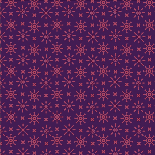 Vector de patrones de batik tradicional indonesio
