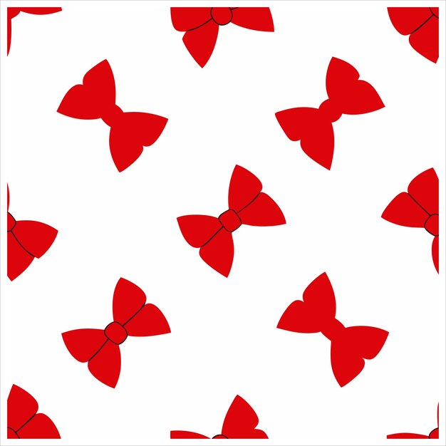 Vector de patrones sin costuras dibujados a mano con arcos rojos