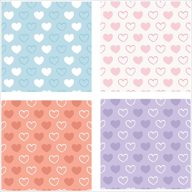 Vector de patrones sin costuras y diseño de patrones de fondo