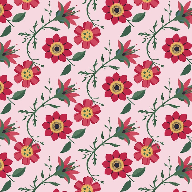 vector de patrones sin fisuras de flor